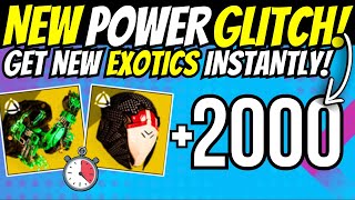 New POWER & EXOTIC GLITCH! How to Power Level to 2000 & Get New Exotics In Destiny 2 THE FINAL SHAPE
