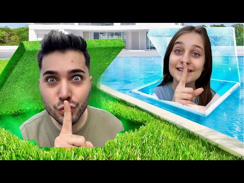 TEK RENK GİZLİ ODA YAPTIK *Saklambaç*