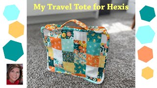 🛍 MY NEW TRAVEL HEXI TOTE  🛍 | Hand Sewing | Making Hexis