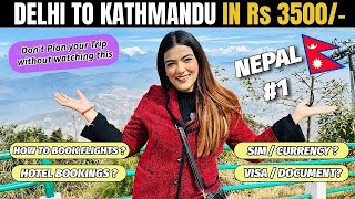 Delhi to Nepal Complete Travel Guide | Immigration | Visa | Sim Card |Currency #nepal #kathmandu