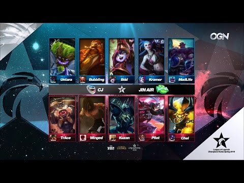 CJ vs JAG Game 3 Highlights - CJ ENTUS vs JIN AIR GREENWINGS - LCK Week 10 - SPRING 2016