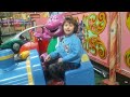 Fun 2 Learn Coin Operated Barney Blue Train Kiddie Ride At Folly Farm