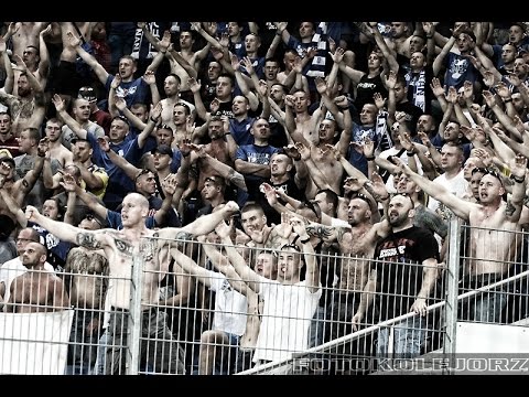 FC Basel - LECH POZNAŃ (5.08.2015): PIŁA, PIŁA BIAŁA SIŁA | LECH POZNAŃ HOOLIGANS