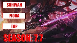Pro Replay Korean - Jin Air GreenWings SoHwan Play Fiora Top Challenger Korean Pro Replay