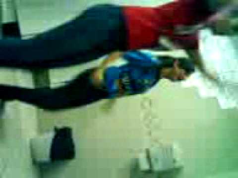 Ginastica no banheiro