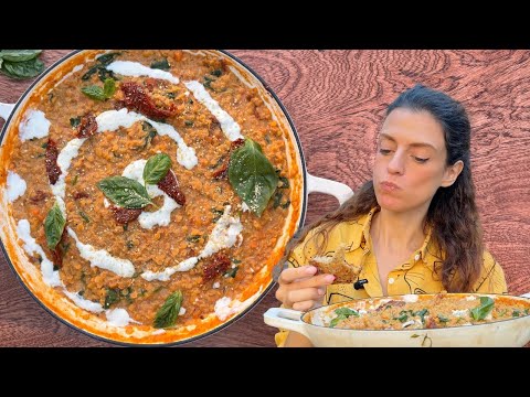 I can’t stop making this ONE-POT, GUT-FRIENDLY, HIGH-PROTEIN Marry Me Lentils!