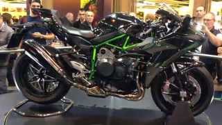 preview picture of video 'Motorcycle Live 2014 Kawasaki Ninja H2 2015'