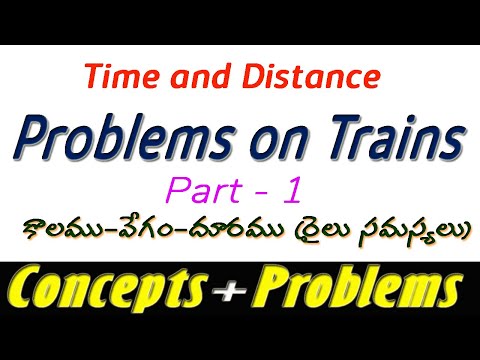 Problems on Trains I Part - 1 I Time and Distance I Concepts + Problems I Useful to all Comp. Exams