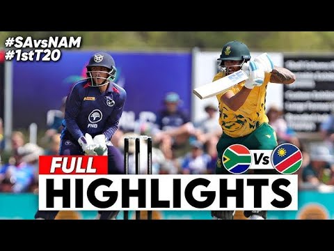 South Africa vs Namibia | Only T20 2025 Full Match Highlights | SA vs NAM Thriller Match #cricket
