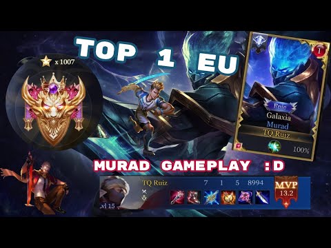 TOP 1 EU : MURAD GAMEPLAY :D ( 1000 STARS 🌟)