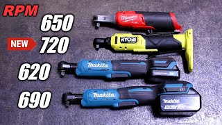 Best High Speed Ratchet? One Dies: Ryobi v Milwaukee v Makit