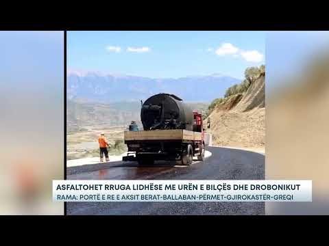 Asfaltohet rruga lidhëse mes Urës së Bilçës dhe Drobonikut - Rama: Portë e re e aksit Berat-Greqi