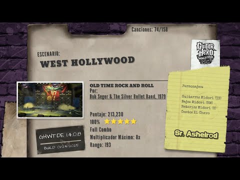 GHWT Definitive Edition 74/158 - "Old Time Rock and Roll" EXPERT  100% Full Combo (213,230)