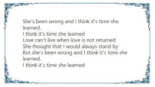 Waylon Jennings - I Think It's Time She Learned Lyrics