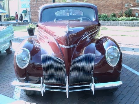 1939 Lincoln Zephyr Coupe Maroon Eu042812