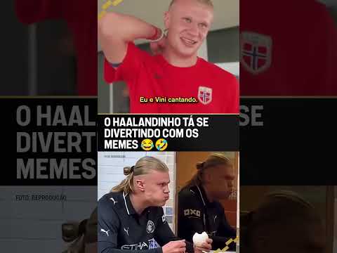 NÃO TEM COMO ODIAR O HAALAND! 😂🤣 O cara é puro carisma. #shorts