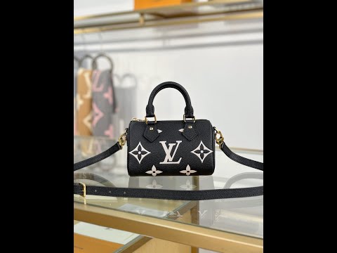 Louis Vuitton Nano Speedy M81456 Black Handbag