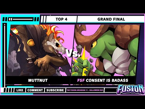 Fusion Arcadian 11 - Top 4 - Grand Finals - MuttNut (Forsburn) VS Consent is Badass (Kragg) - RoA2