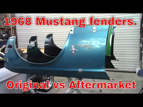 1968 Mustang fender comparison. Jade part 39.