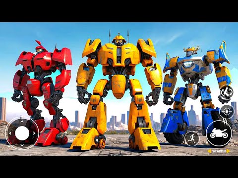 Real Robot Bike Transform Game 2023 - Android Gameplay