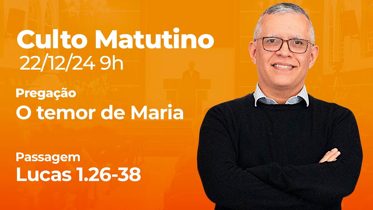 🔴 Culto Matutino | 22/12 9h - Pr. Daniel Santos