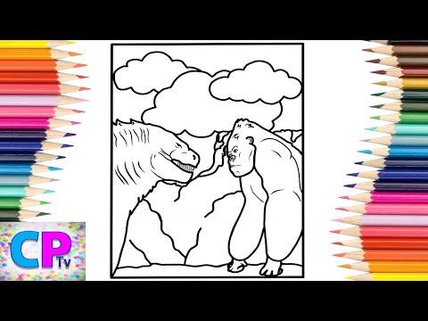 Godzilla Fights King Kong Coloring Pages/Monsters Coloring Pages/Jim Yosef - Firefly [NCS Release]