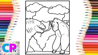 Godzilla Fights King Kong Coloring Pages/Monsters Coloring Pages/Jim Yosef - Firefly [NCS Release]