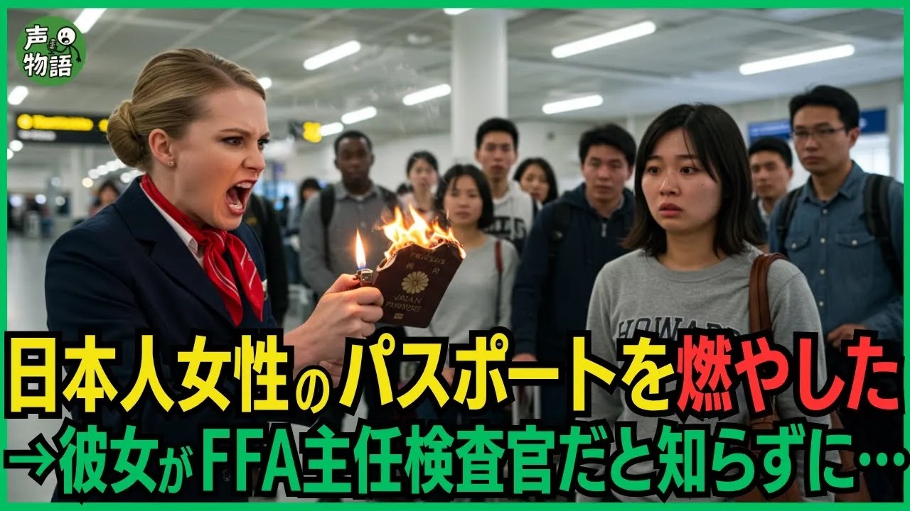「犯罪者は通さない」日本人女性のパスポートに火をつけて燃やした搭乗口係員→彼女が旅行中だったFFAの主任検査官だと知らずに…