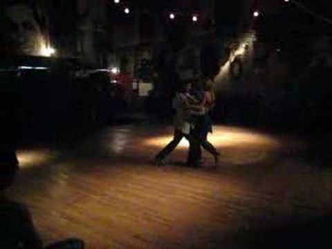  Eugenia Parilla  and  Ezequiel Farfaro  are  dancing  to  the  tango  "  Golgota  "
