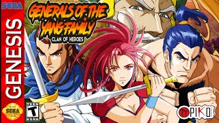 Generals of the Yang Family - Sega Genesis/Megadrive
