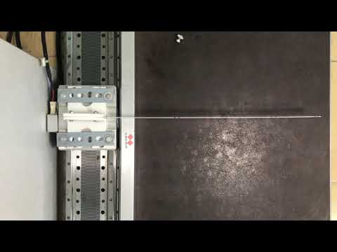 Input shaping control for 2D flexible beam