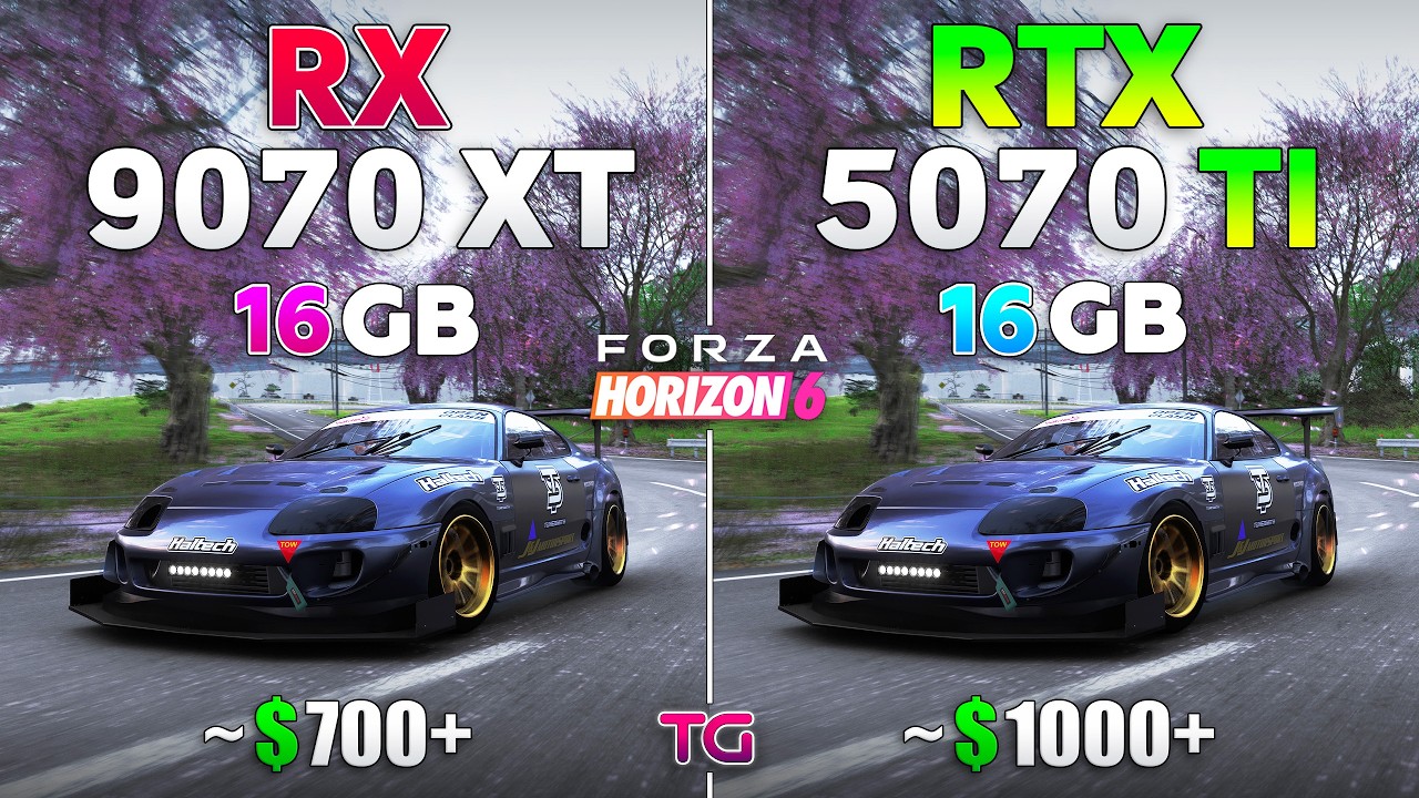 Forza Horizon 6 : RTX 5070 Ti vs RX 9070 XT | 1080p | 1440p | 4K |