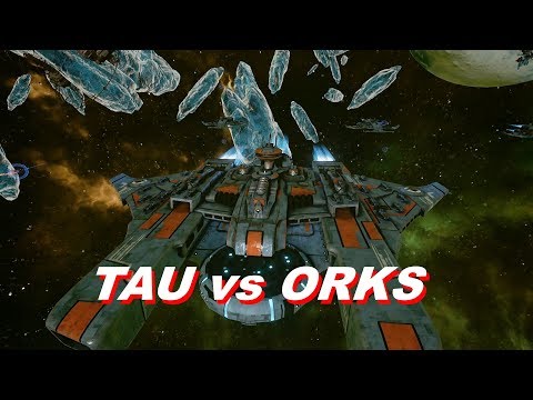 TAU vs Orks! Rank 34, Heroic Difficulty, 1500 Points - Battlefleet Gothic Armada