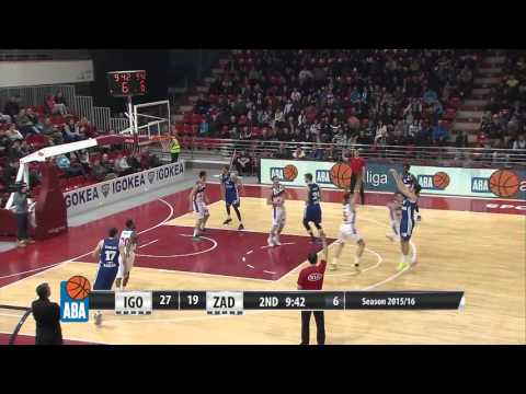 ABA Liga 2015/16 highlights: Igokea - Zadar R25 (28.2.2016)