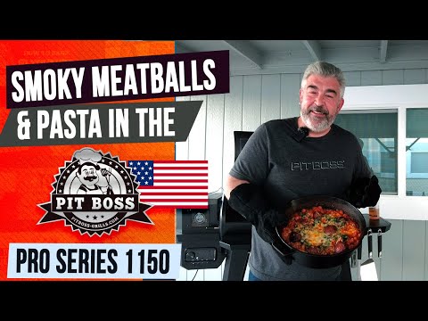 Smoky Meatballs & Pasta on the BBQ – Smoked Meatballs, Tomato Sauce & Gratin