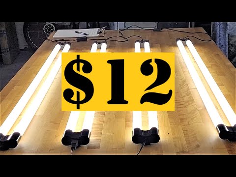 $12 Shop Lights Are They Any Good? | Unboxing, Review, Tear-Down