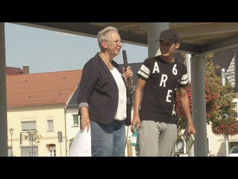 Lese-Flashmob in Elsterwerda