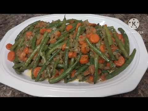Haricots verts sautés ! délicieuse recette facile et rapide des légumes verts !