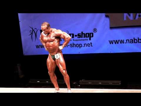 Charlie Duca - Competitor No 2 - Masters Over 40 - Prejudging - NABBA World 2012