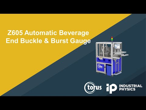 Video do Medidor Automático de Buckle e Burst para Tampas de Bebidas Z605