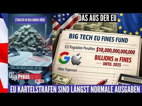 Outrage in the USA: $10 trillion antitrust fine for US investment firms in Europe in 2025!