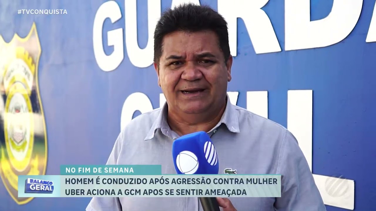 Homem é detido após agredir mulher; motorista de Uber aciona GCM por ameaça
