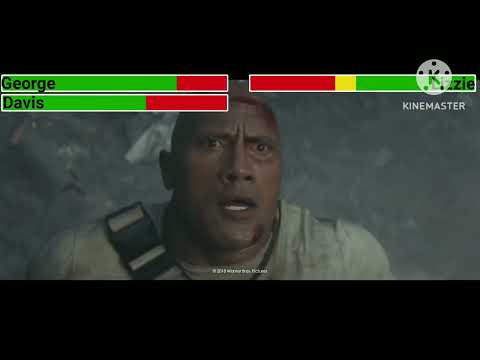 George and Davis vs Lizzie and Ralph with Healthbars video [Rampage] 720p