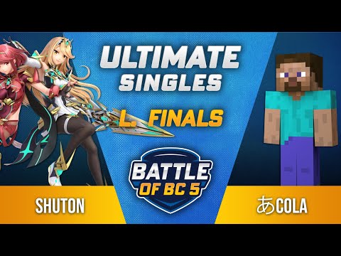 Shuton (Pyra/Mythra) vs あcola (Steve) - Ultimate Singles Losers Final - Battle of BC 5