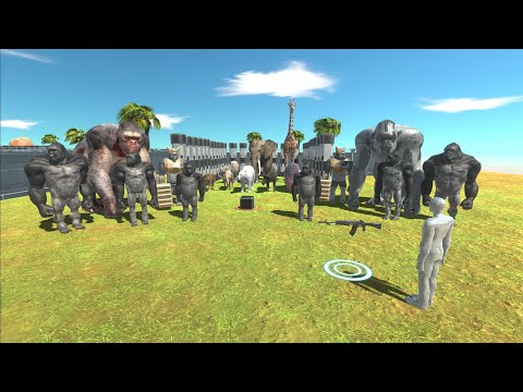 Helping animals to escape from Mutant Primates Prison - Animal Revolt Battle Simulator