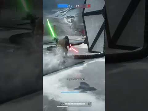 Yoda shows kylo ren the true power of the light side #starwars #xbox #battlefront