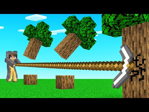 We Crafted MEGA LONG TOOLS In Minecraft!