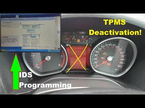 Ford S-Max 2009 disable/deactivate  TPMS system. (Tyre pressure monitoring system)