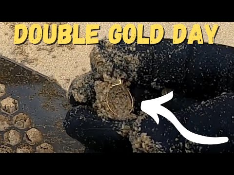 Beach Metal Detecting - Double Gold Day