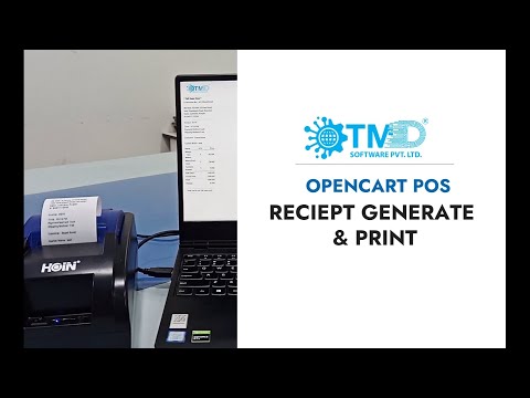 Generate Order Receipt And Print Using TMD OpenCart Point Of Sale (POS)